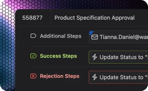 Multi-step approval process across Confluence pages